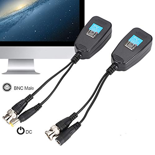 Rj45 Adapter CCTV Poe zu Bnc Konverter Abs Kunststoff 1 Paar Passive CCTV Koax Bnc Video Power Balun Transceiver zu Rj45 Stecker