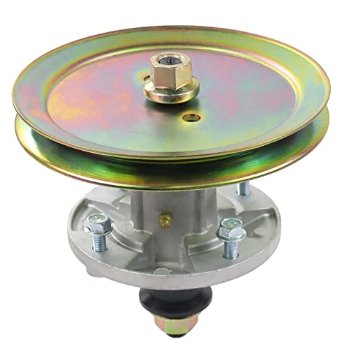 Gelaska Gy21098 Spindle Assembly With Gx20367 Pulley Replace John Deere Gy21098 Spindle, John Deere Auc15811 Spindle, Gy20454, Gy20962, Gx20367, Uc23728 For John Deere 102, 105, 115, 125, 135 Tractors #TOP2