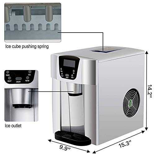 Ice Cube Maker Multifunktionale intelligente Eismaschine mit LCD-Display, Eiswürfelspender, Kaltwasserspender… – Bild 6