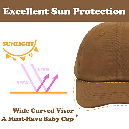 Toddler Baseball Cap Baby Ball Cap Baby Baseball Hat Baby Baseball Cap Infant Baseball Cap Boy Baby Cap Baby Trucker Hat Brown #TOP4