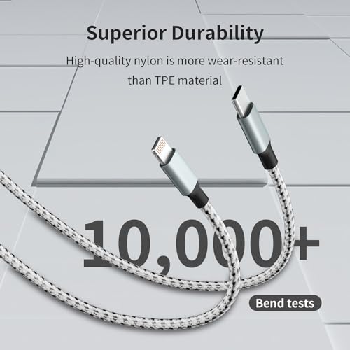 USB C to Light-ning Cable(3FT/6FT/10FT 3Pack)[MFi Certified] iPhone Charger Cord Fast Charging, Type C to Light-ning Cable Compatible with iPhone 14 13 12 11 Pro Max X XS XR 8 7 6s Plus SE - Thumbnail 3