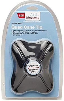Walgreens Heavy Duty Universal Quad Cane Tip 3/4"