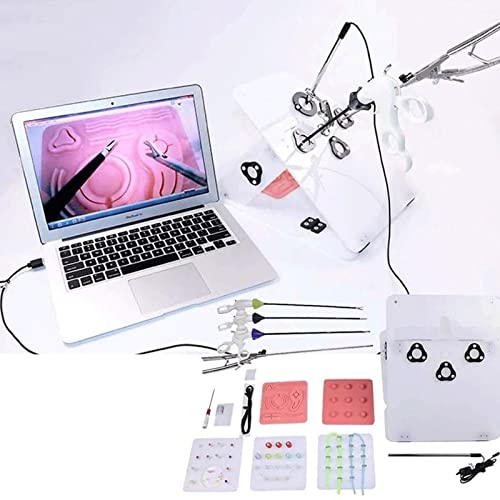 EWOPTGFF Entrenador Laparoscópico Simulador, Entrenador Box, Simulador, Caja De Entrenamiento Laparoscópico Portátil Incluye Instrumentos Y Accesorios, para Médicos Y Estudiantes Cover