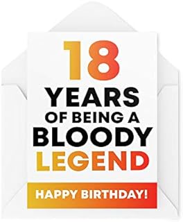 Funny Milestone 18th Birthday Cards Birthday Greeting Card for Him Her Grandparents Mum Dad Brother Sister Humour Sarcasm Banter Joke CBH198