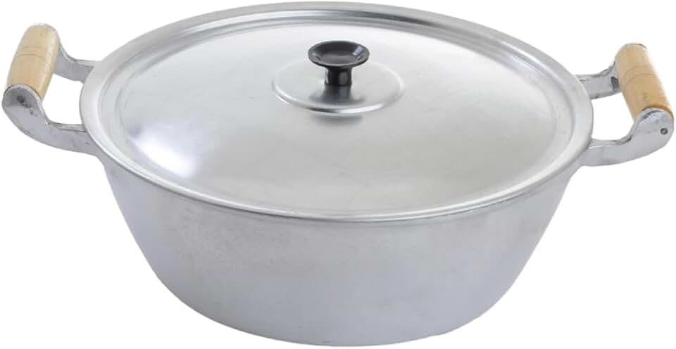 Panela Individual Com Tampa Polida Alumínio Fundido Batido Grosso N22