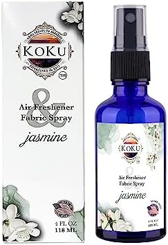 Jasmine Air Freshener - Room Spray - Odor Eliminator - Deodorizer - Car Air Freshener - Home Spray - Linen Spray - Fabric Refresher - Non-Toxic - Alcohol Free – 4 Oz