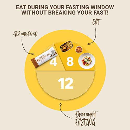 Fast Bar, Coconut Macadamia Nut | Gluten Free, Plant Based Protein Bar For Intermittent Fasting (12 Count Box) #TOP1
