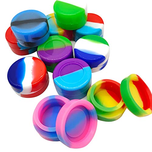 Auch Silicone Container 5ml 20pcs Oil Wax Concentrate Jar Round Containers Mixed Color by AUCH - Image 6