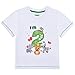 2do Camiseta Cumpleaños Bebé Niño Animales de Selva Cumpleaño Manga Corta Tops 2 años Fiesta de Cumpleaños de Selva 100% Algodón Impreso T-Shirt(Blanco, 18-24 Meses)