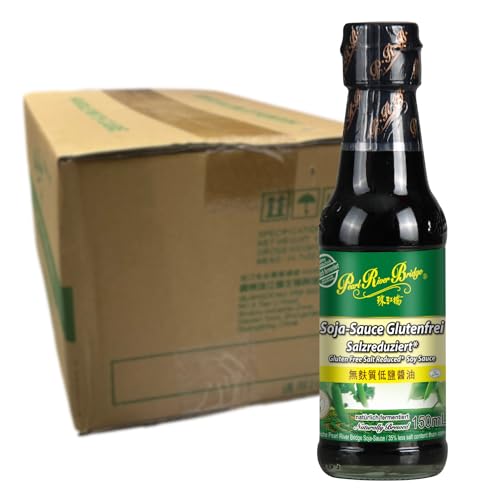 PEARL RIVER BRIDGE – Sojasauce Glutenfrei (Weniger Salz) – Multipack (24 X 150 ML)