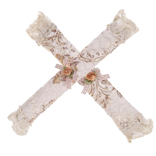 TEHAUX Copri Maniglie per Frigorifero Panno Decorativo in Pizzo, Protezione per Maniglia Porta e Cassetto Elettrodomestici, Lavabile e Riutilizzabile, Comfort Invernale per Cucina