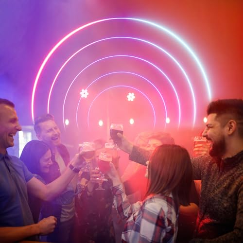Image of 16.4FT Smart Neon Rope Lights - RGB+IC LED Strip Lights, App Control, Music Syncing, Waterproof -Custom DIY Neon Strip Lights for Bedroom and Wall Decor, Shape Mapping Living,Gaming,Party Decoration