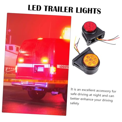 Luces de señal led brillantes con doble color para remolque 3