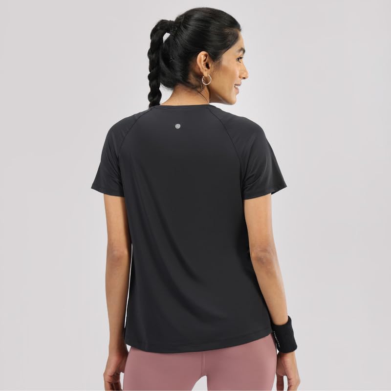 BlissClub T-shirt z bawełny o normalnym kroju dla kobiet