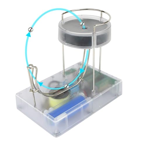 Magoog Perpetual Motion Machine Simulator New Version, Kinetic Art Perpetual Motion Device, Stable Electromagnetic Drive with Lower Sound, Educational Gadget for Teaching, Wood-Grain
