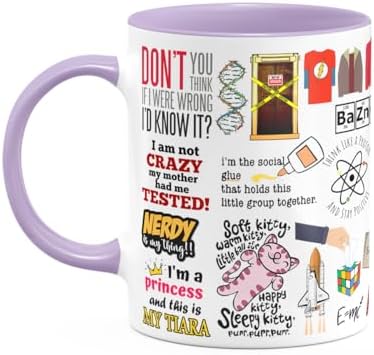 Caneca Geek Icons Moments - The Big bang theory (B-lilac)