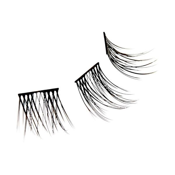 KISS Falscara Eyelash Wisp Multi - Shorty, Black - Image 4