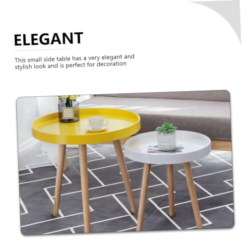 Table d'appoint en bois naturel et style nordique DOITOOL - 4