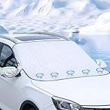 【Utilisation toute l'année】Ce couvre-pare-brise offre une protection optimale à votre véhicule tout au long de l'année. En hiver, il protège le pare-brise de la glace, du gel et de la neige. En été, il bloque la plupart des rayons UV et contribue à réduire la température intérieure pour maintenir une température agréable. Le reste de l'année, il protège le pare-brise de la poussière, de la pluie, des fientes d'oiseaux, du pollen, des feuilles, etc.