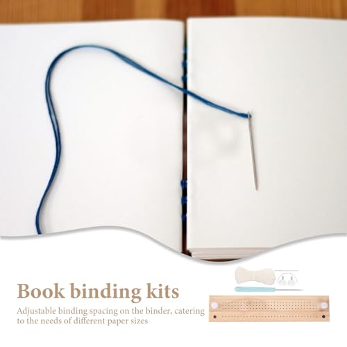 Villcase 1 conjunto de kit de encadernação de livros com furador, inclui tira de prensa de livros, p