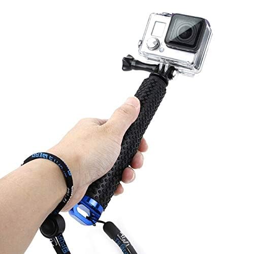 CEUTA Go Pro Selfie Stick Floating Hand Grip Waterproof Stick For Gopro Hero 11 10 9 8 7 6 5 4 3 2,Fusion,Max,Underwater Selfie Sick For Most Action Cameras,Black
