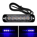 ▲▲Helligkeit Sichtbarkeit: Jede superhelle Frontleuchte verfügt über 6 leistungsstarke LEDs (1224V) mit starker Leuchtkraft, die selbst bei Nebel, Schnee sowie Tageslicht extrem gute Sichtbarkeit bieten können.
