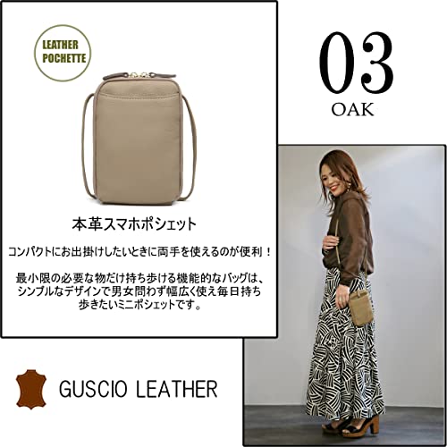 GUSCIOITALY（グッシオイタリー）『本革スマホポシェット（181047）』
