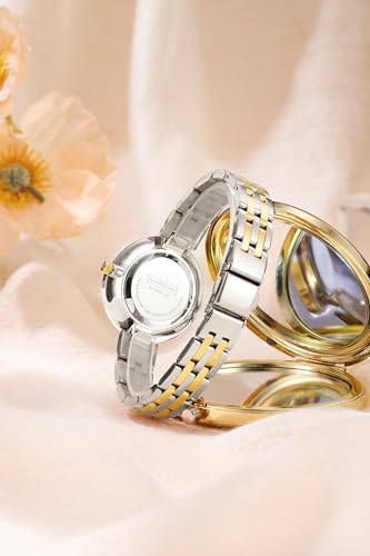 Image of Giordano Stylish Analog Watch for Women with Diamond Studed Dial with Crystal Hour Markers and Stainless Steel Strap GZ-60077