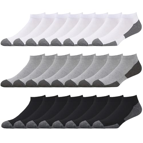 Image of 12-30 Pairs Low Cut Ankle Socks for Men Thin Breathable Casual No Show Athletic Socks Bulk