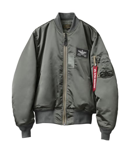 ALPHA HERITAGE COLLECTION 797-5252026 WAIPER�ʒ� VINTAGE MA-1 �t���C�g�W���P�b�g �����^ (JP, �A���t�@�x�b�g, M, 026 FIELD GREY)