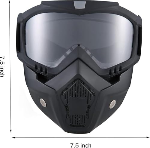 Image of Paintball Mask Anti Fog,Tactical Full Face Mask Ski Mask Goggles Detachable Adjustable,Motorcycle Riding Face Protection