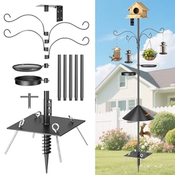 tall bird feeder pole