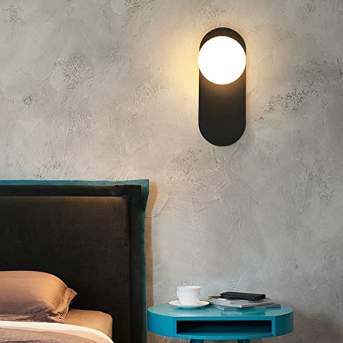 Aplique de pared LED de bola de cristal de 7W y bombilla G9 para decoracion interior de dormitorios 7