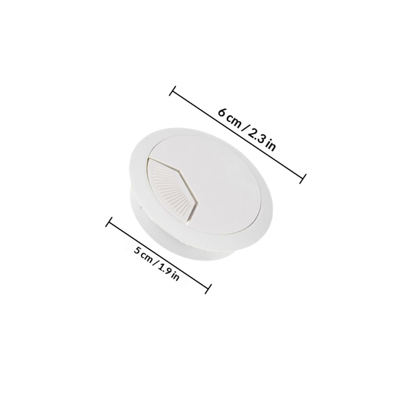 15 Piece Plastic Office Desktop Hole Plug Fitting for Cables