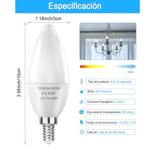 Lámparas LED tipo vela 5 Imagen adicional
