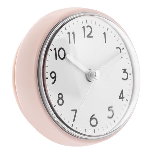 BESPORTBLE Horloge Murale Étanche avec Ventouse Design Anti-buée pour Salle de Bain Cuisine et Toilettes Pendule Décorative Pratique et Compacte