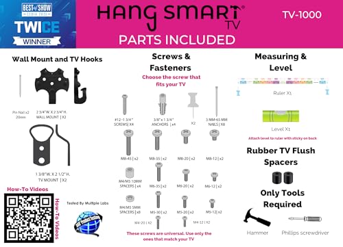 HangSmart No Stud TV Wall Mount thumbnail 5