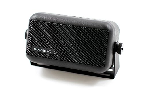 Albrecht CB 250 Funklautsprecher, 5W, 180Hz-12kHz Frequenzbereich, 3.5 mm Stecker, Inklusive Montagesatz, schwarz, 7117