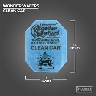 Wonder Wafers - Diamond-Ultra Scented Car Air Fresheners - Individually Wrapped (15 Per Pack) (Clean Car)