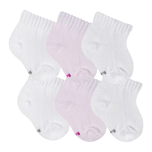 Kit Meia 6 Pares Bebês Recém Nascido RN Menina REF 4500, Tamanho 0 a 12 meses