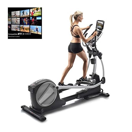 NordicTrack , SE7i Bicicleta Elíptica Plegable Compatible Con Bluetooth IFit Sistema De Audio Pr Unisex Adulto, Gris (Grey), 203 X 81 X 170 Cm