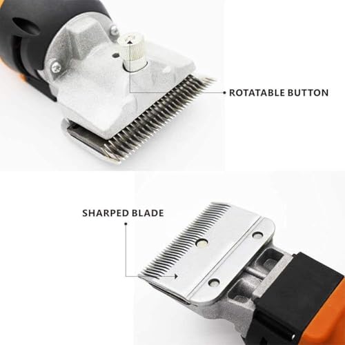 Horse Clippers Equine, 690W Professional Electric Animal Grooming Kit, 6 Speeds Heavy Duty Farm Live