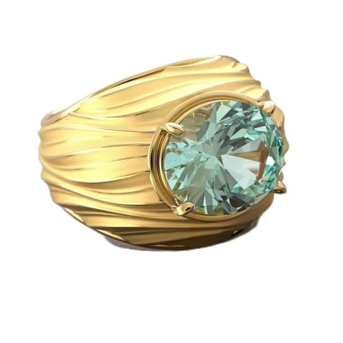 GWSGSFAS personalità Unica Semplice Materiale di Rame Anello di nicchia Design Temperamento Fashion Trend Light Luxury Ring-R9125-6