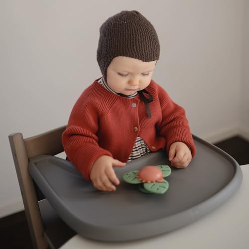 Image of mushie Dino Suction Spinner Toy | Toddler Sensory Toys for Bath & Play