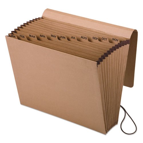 Pendaflexamp;Reg; Essentialstm Essentials Jan.-Dec. Expanding File, 12 Pocket, Kraft, Letter, Brown #TOP4