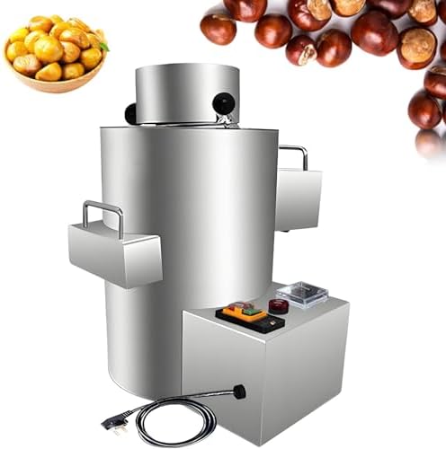 High Efficiency Stainless Steel Chestnut Peeler - 200kg/H, Adjustable Timer & Alarm, Commercial Grade, Easy to Use, Perfect for Bulk Processing, Durable & Reliable Design
