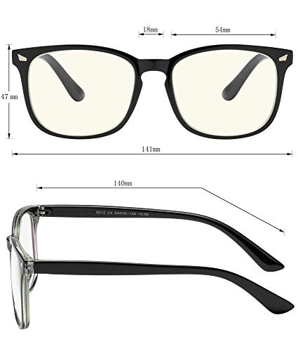 Image of Yogo Vision Blue Light Blocking Computer Glasses Anti Glare Reduce Eyestrain Eyeglasses for Men and Women