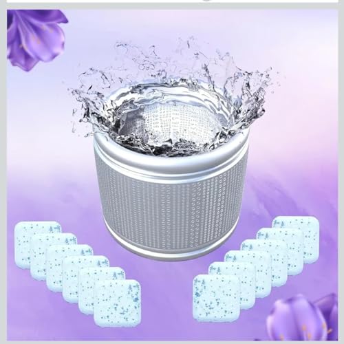 Image of Washing Machine Cleaner Tablets (18 Tablets) | Drum & Pipe Deep Cleaner | Lavender Scent | Removes Odour, Limescale & Residue | For Front Load & Top Load Fully Automatic Washing Machines