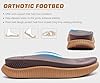 KuaiLu Womens Orthotic Flip Flops Athletic Thick Cushion Recovery Cloth Thong Sandals Summer Slip On Yoga Mat Ladies Sport Walking Sandles Comfy Plantar Fasciitis Arch Support Beach KhakiBrown Size 5 #3