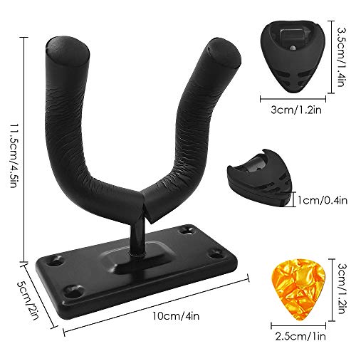 maxin Lot de 2 cintres muraux pour guitare, supports de crochets, supports pour guitares acoustiques électriques et… - Les Beatles, Paul McCartney, John Lennon, RIngo Starr, George Harrison maxin Lot de 2 cintres muraux pour guitare, supports de crochets, supports pour guitares acoustiques électriques et… – Image 3
